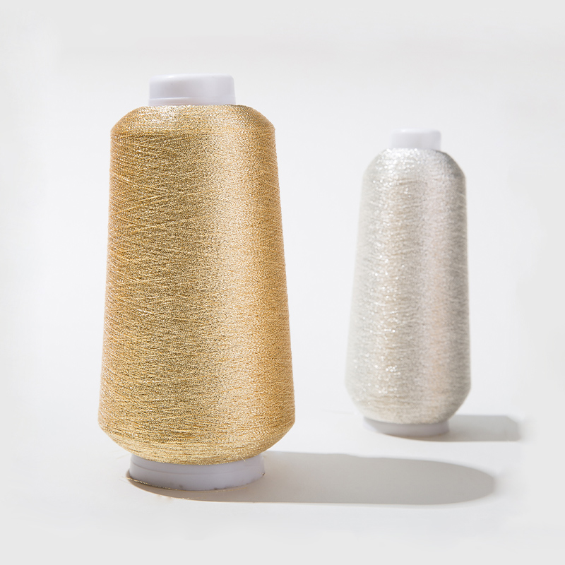 Pure Silver Pure Gold MX Type Metallic Yarn Resistant to Acids and Alkalis