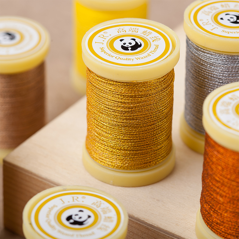 Waxed Metallic Rope for Handicrafts